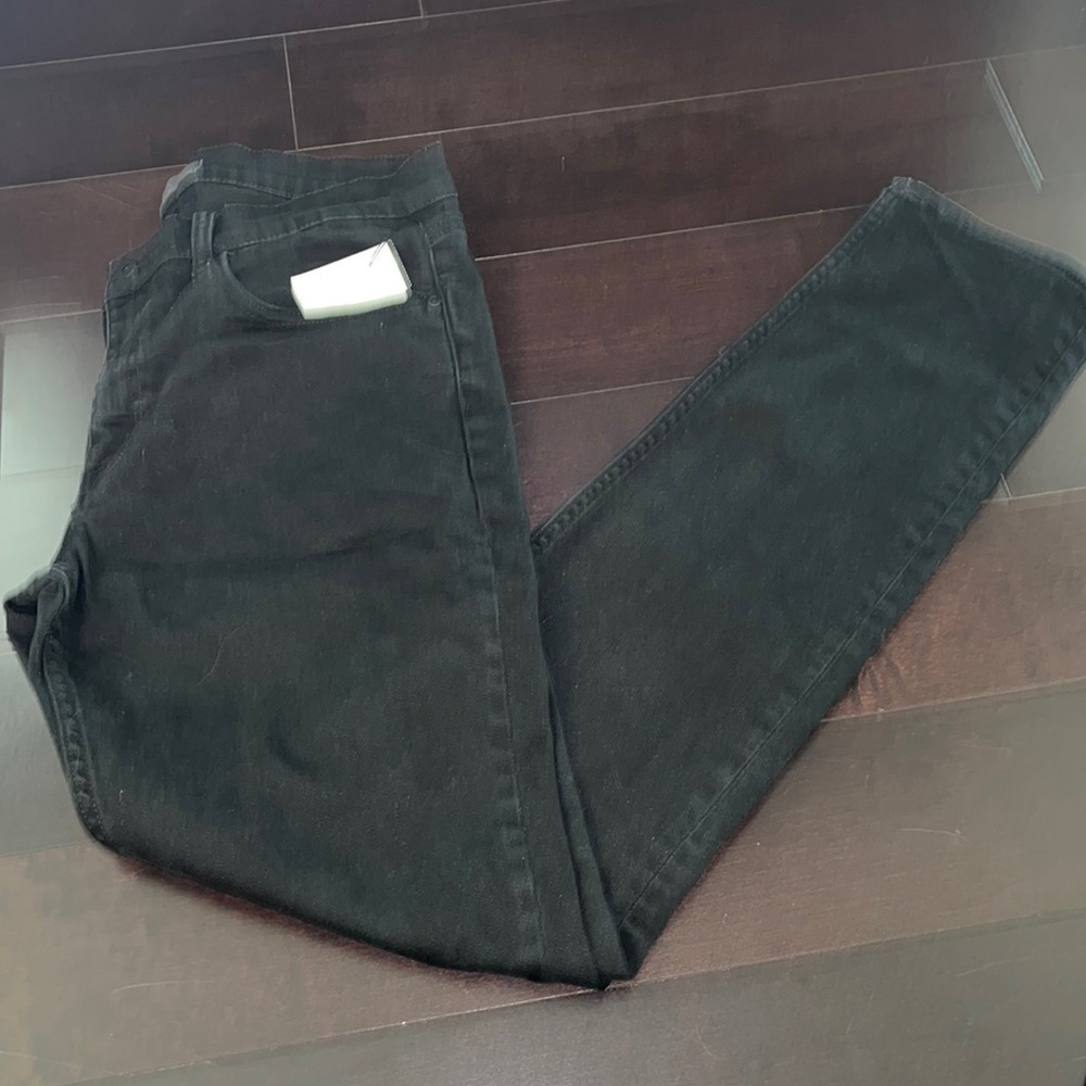 Rail Skinny black stretch jeans. 30/32.  Distressed.  Excellent condition